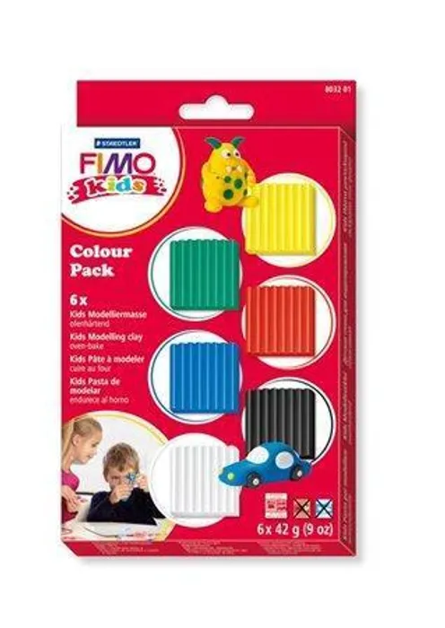 Główne zdjęcie produktu Sada FIMO® kids 8032 "basic" - základní,6 barev