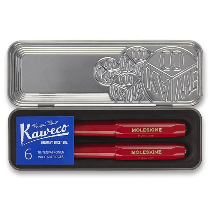 Główne zdjęcie produktu Sada kuličková tužka a plnicí pero Moleskine Kaweco červená