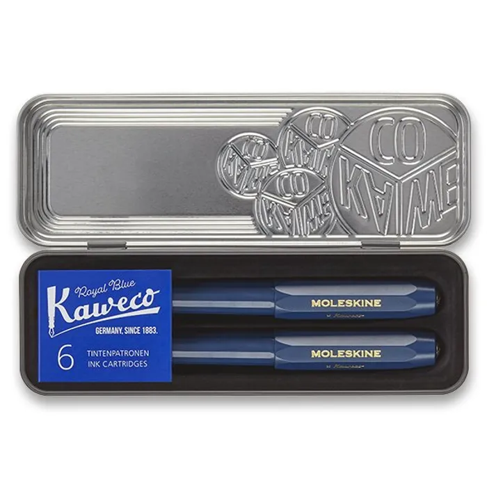Główne zdjęcie produktu Sada kuličková tužka a plnicí pero Moleskine Kaweco modrá