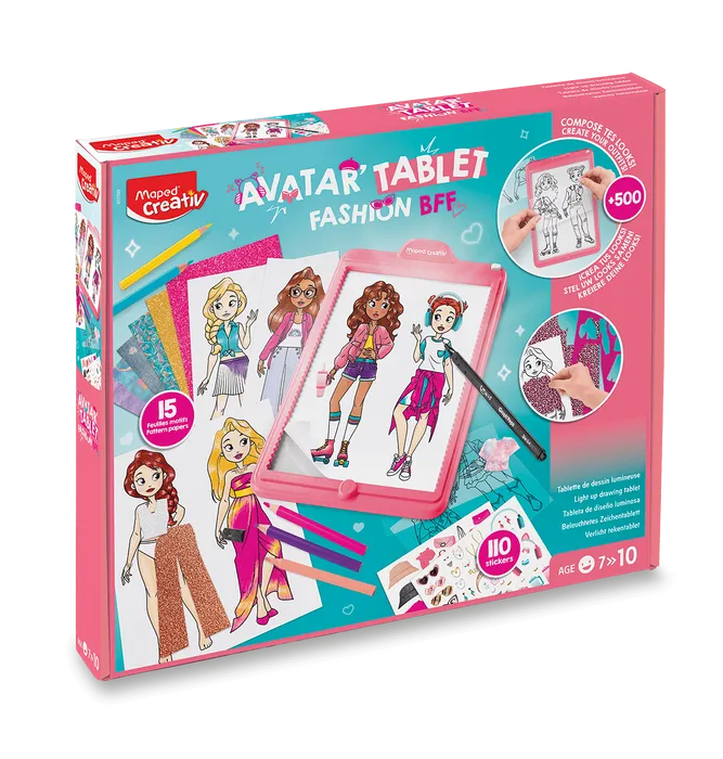 Główne zdjęcie produktu Sada Maped Creativ Avatar Tablet - Fashion BFF