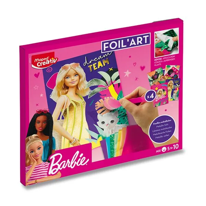 Główne zdjęcie produktu Sada Maped Creativ Barbie Foil´Art