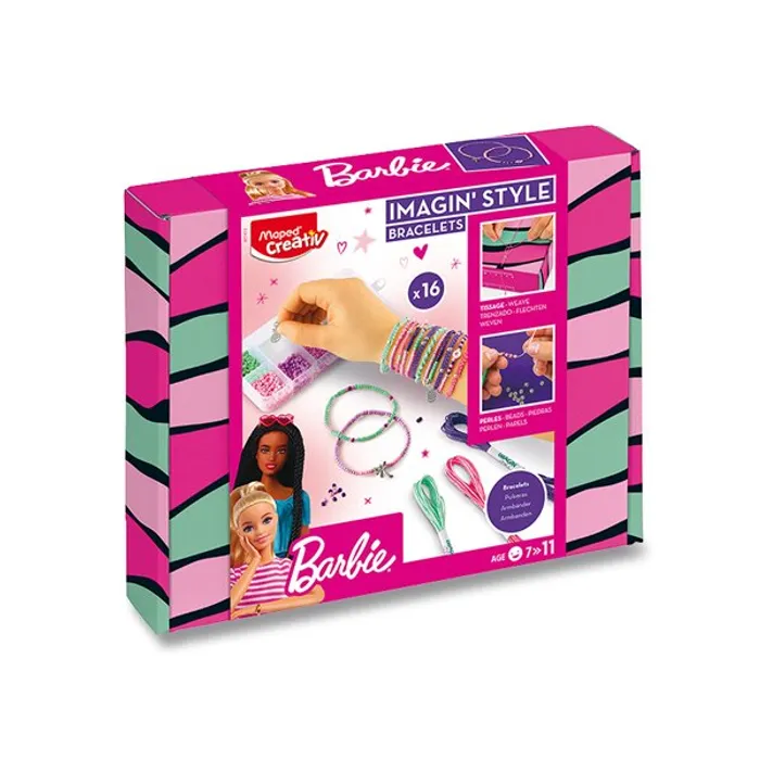 Główne zdjęcie produktu Sada Maped Creativ Barbie Imagin´Style Bracelets náramky