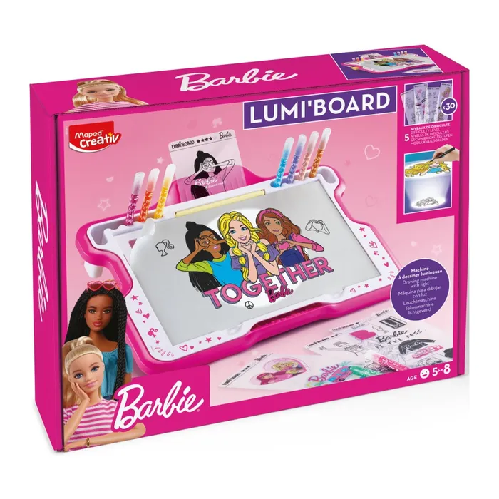 Główne zdjęcie produktu Sada Maped Creativ Barbie Lumi Board tabule s podsvícením