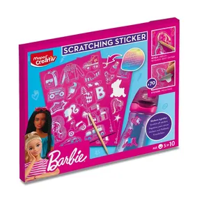 Zestaw naklejek do drapania Creativ Barbie