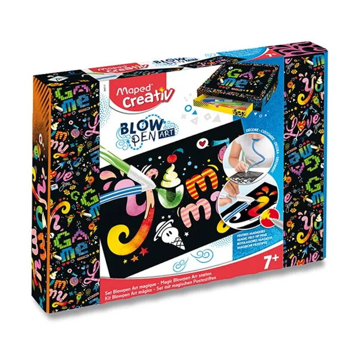 Główne zdjęcie produktu Sada Maped Creativ Blowpen Art Magic Foukací pero 15 barev