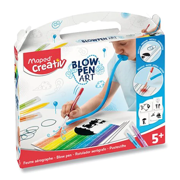 Główne zdjęcie produktu Sada Maped Creativ Blowpen String´Art Foukací pero 6 barev