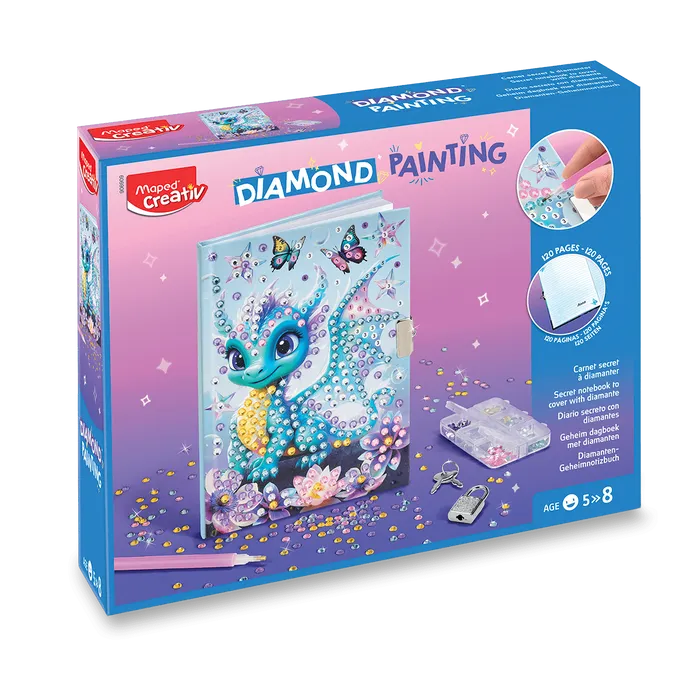 Główne zdjęcie produktu Sada Maped Creativ Diamond Painting - Tajný deníček