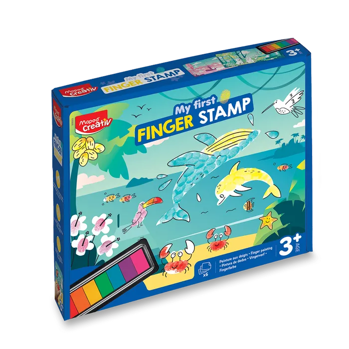 Główne zdjęcie produktu Sada Maped Creativ Early Age My First - Prstová razítka