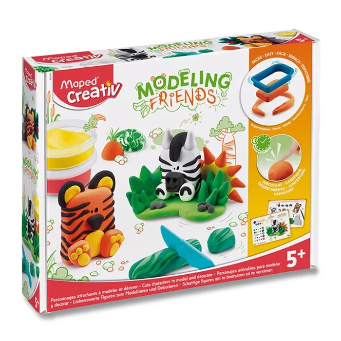 Główne zdjęcie produktu Sada Maped Creativ Modeling Friends Wild