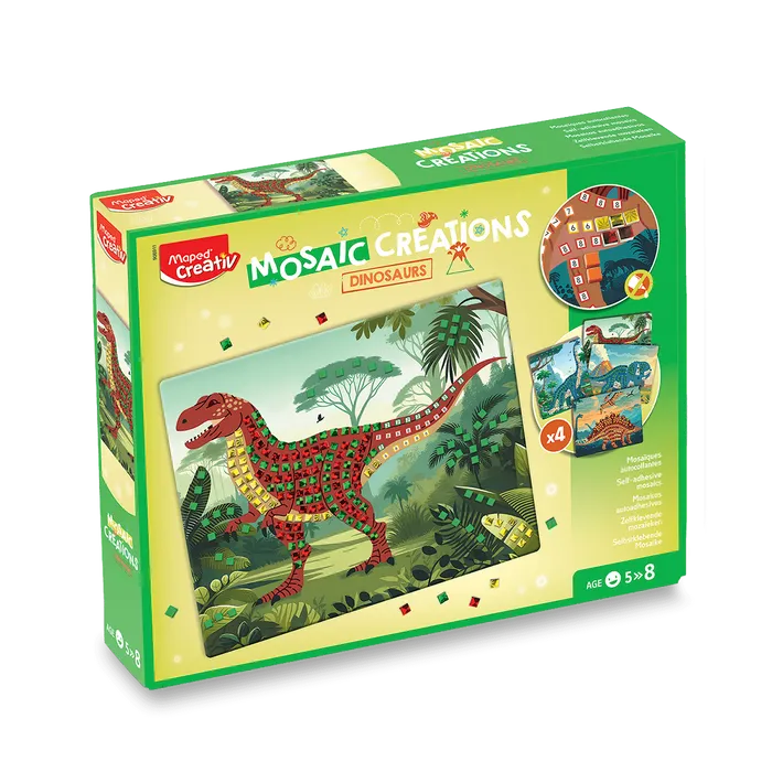 Główne zdjęcie produktu Sada Maped Creativ Mosaic Creations - Dinosauři