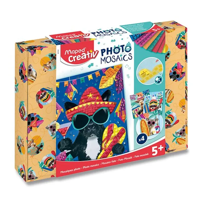Główne zdjęcie produktu Sada Maped Creativ Photo Mosaics Adventure animals