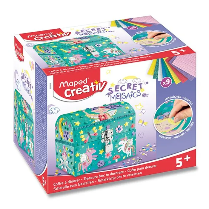 Główne zdjęcie produktu Sada Maped Creativ Secret Mosaics Jewellery box pokladnička