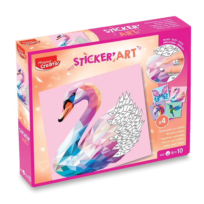 Główne zdjęcie produktu Sada Maped Creativ Sticker´Art samolepky - Elegantní tvorové