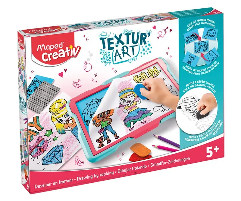 Główne zdjęcie produktu Sada Maped Creativ Textur´Art Fashion