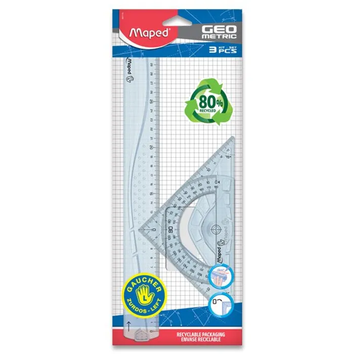 Główne zdjęcie produktu Sada Maped Geometric Maxi - 3dílná sada, pro leváky