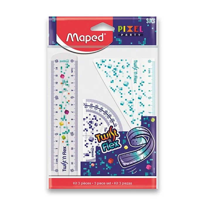 Główne zdjęcie produktu Sada Maped Twist´n Flex Pixel Party 3dílná sada