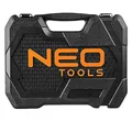 Następne zdjęcie produktu Zestaw kluczy nasadowych08-672, nasadki sześciokątne, klucze płaskie, bity,, ze stali chromowo-wanadowej, Neo Tools