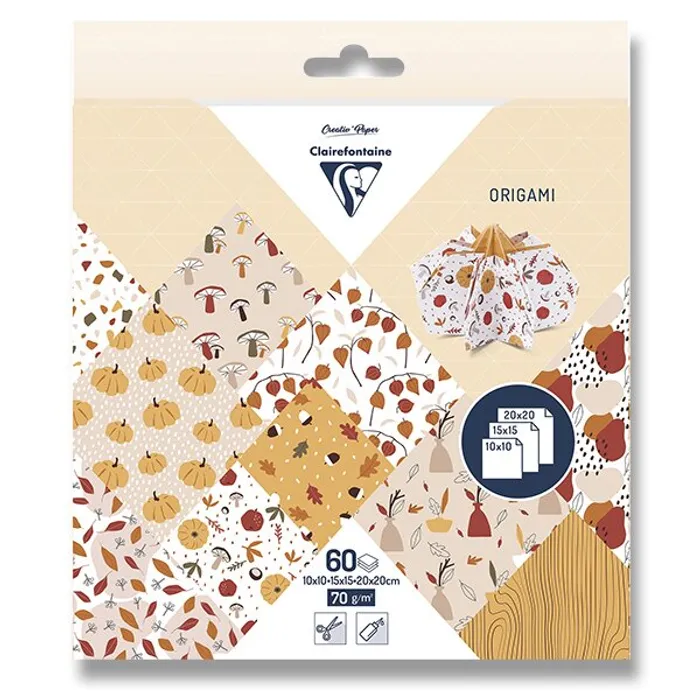 Główne zdjęcie produktu Sada papírů Clairefontaine Origami Autumn