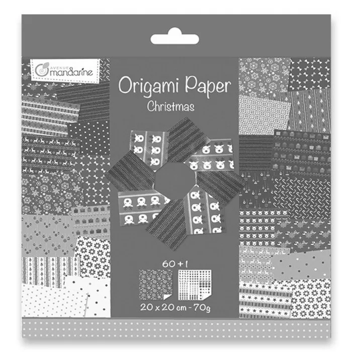 Główne zdjęcie produktu Sada papírů Clairefontaine Origami Christmas 2 60 listů