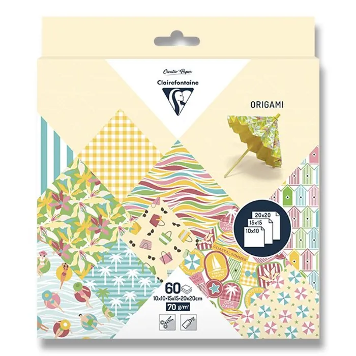 Główne zdjęcie produktu Sada papírů Clairefontaine Origami Riviera