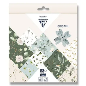 Zestaw papierów Clairefontaine Origami Romantyczny, 60 arkuszy
