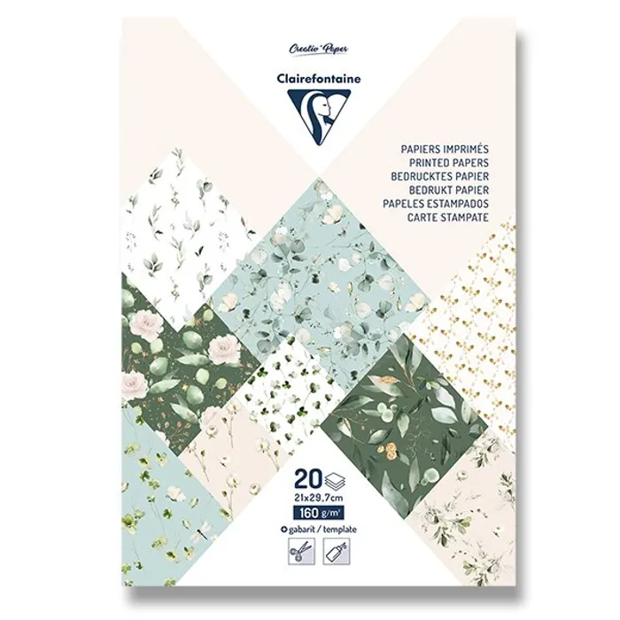 Główne zdjęcie produktu Sada papírů Clairefontaine Origami Romantic A4