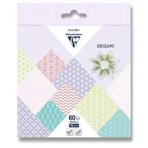 Zestaw papierów wiosennych Clairefontaine Origami, 60 arkuszy