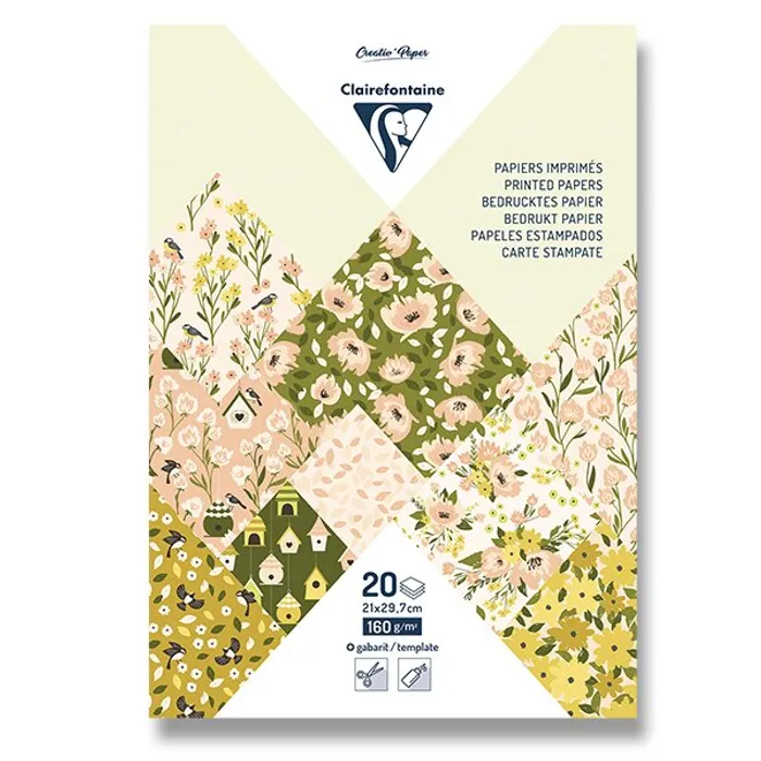 Główne zdjęcie produktu Sada papírů Clairefontaine Origami Spring A4