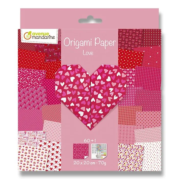 Główne zdjęcie produktu Sada papírů Clairefontaine Origami Srdce