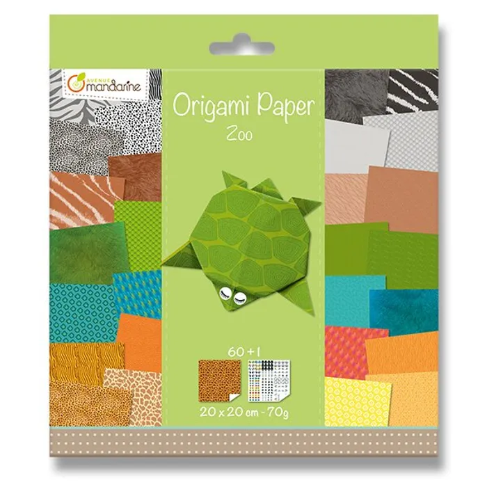 Główne zdjęcie produktu Sada papírů Clairefontaine Origami Zoo