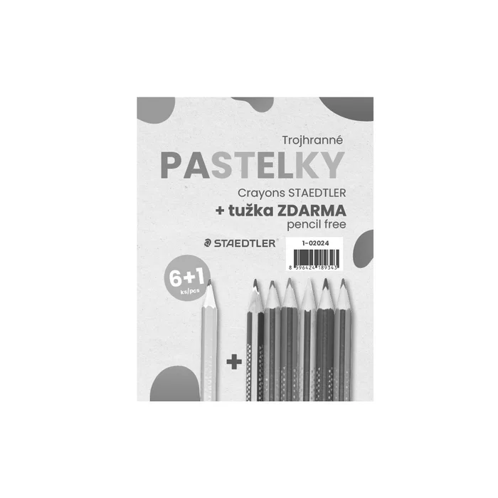 Główne zdjęcie produktu Sada pastelek 6+1 zdarma tužka mix