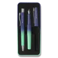 Zestaw długopisów wiecznych i kulkowych Faber-Castell Poly Ball Flow Buzzing Blue
