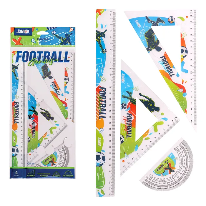 Główne zdjęcie produktu Sada pravítek S30 FOOTBALL 4 ks