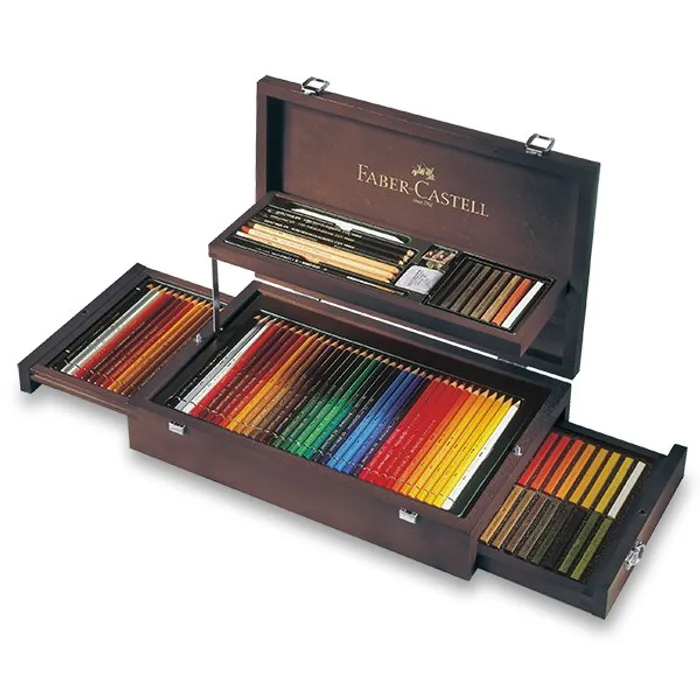 Główne zdjęcie produktu Sada pro kresbu Faber-Castell Art dřevěná kazeta, 126 ks