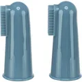 Zestaw silikonowych szczoteczek do zębów na palec, 6 cm, 2 szt