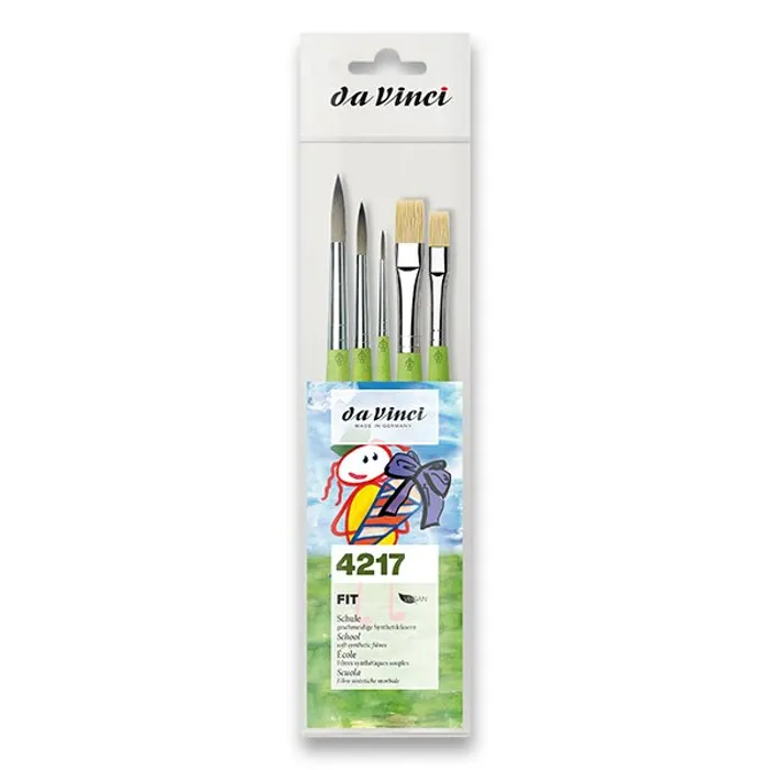 Główne zdjęcie produktu Sada štětců da Vinci Fit Synthetics & Bristle Synthetics souprava, 5 ks