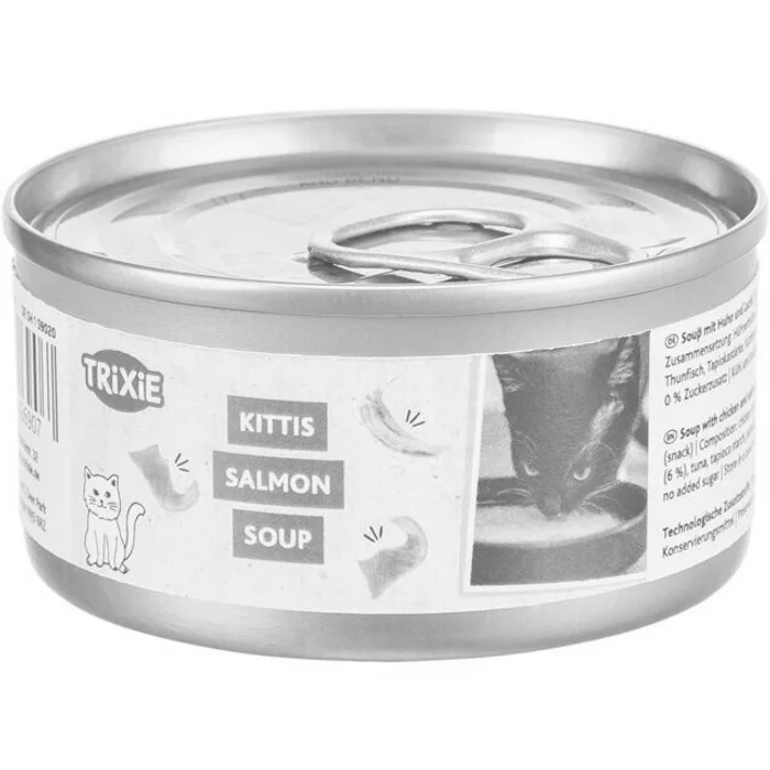 Główne zdjęcie produktu Salmon Soup losos & kuře - tekutý pamlsek pro kočky, (BAL 4 x 80 g)