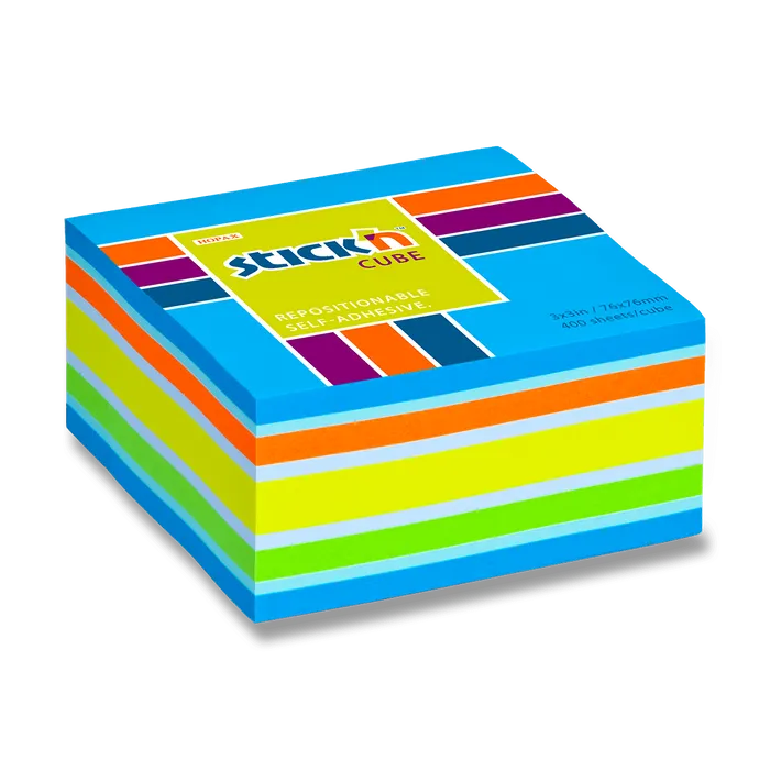 Główne zdjęcie produktu Samolepicí bloček Hopax Stick’n Notes Neon modrý