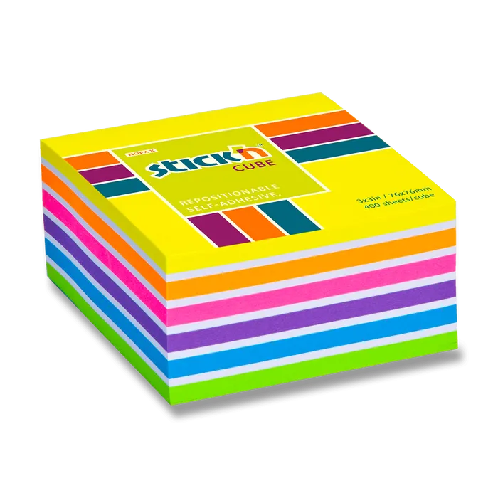 Główne zdjęcie produktu Samolepicí bloček Hopax Stick’n Notes Neon žlutý