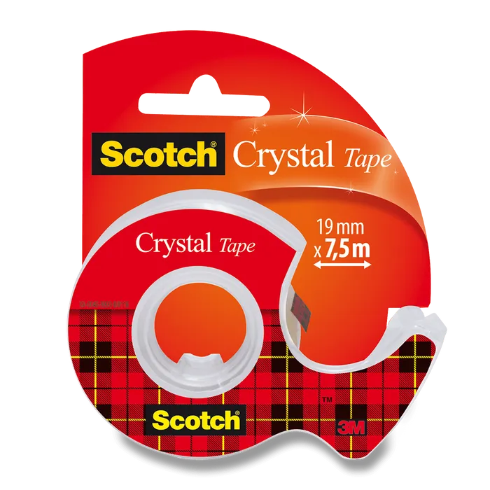 Główne zdjęcie produktu Samolepicí páska 3M Scotch Crystal 19 mm x 7,5 m