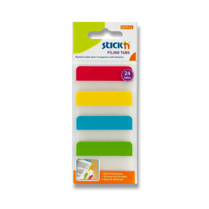 Główne zdjęcie produktu Samolepicí záložky Hopax Stick’n Clearnote 38 x 51 mm, 4 x 6 ks