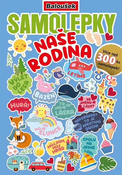 Główne zdjęcie produktu Samolepkový sešit - Naše rodina