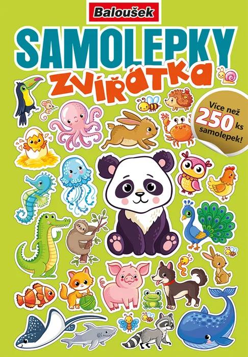 Główne zdjęcie produktu Samolepkový sešit - Zvířátka