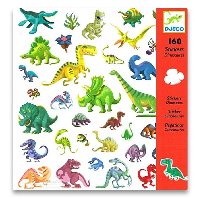 Główne zdjęcie produktu Samolepky Djeco Dinosauři