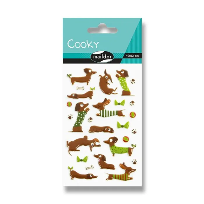 Główne zdjęcie produktu Samolepky Maildor 3D Cooky Jezevčík