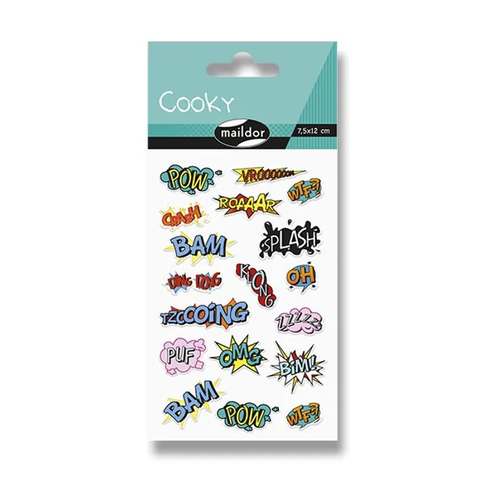 Główne zdjęcie produktu Samolepky Maildor 3D Cooky Komiks