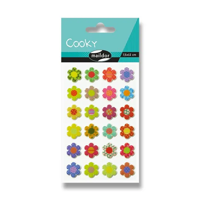 Główne zdjęcie produktu Samolepky Maildor 3D Cooky Kytičky