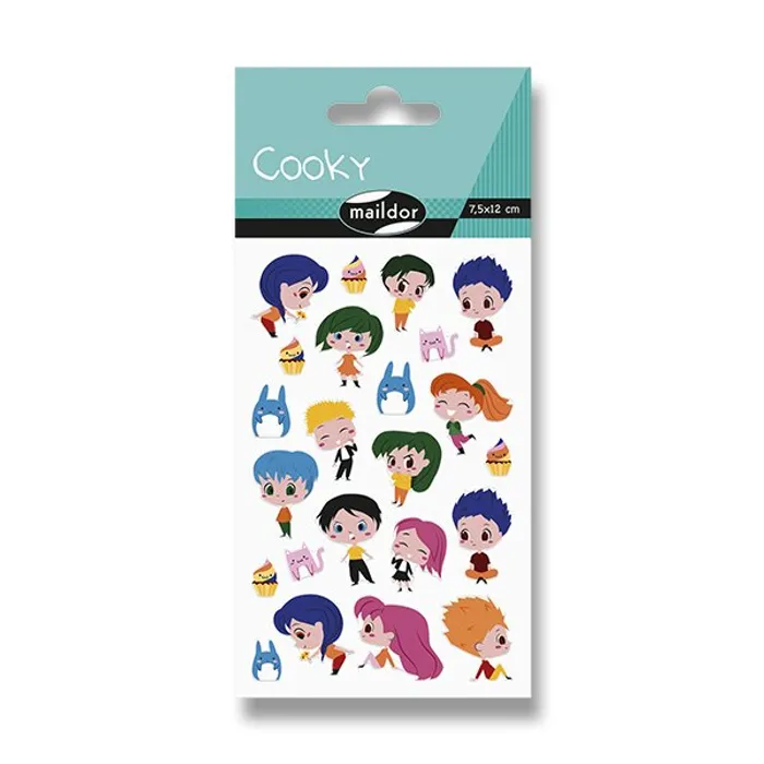 Główne zdjęcie produktu Samolepky Maildor 3D Cooky Manga