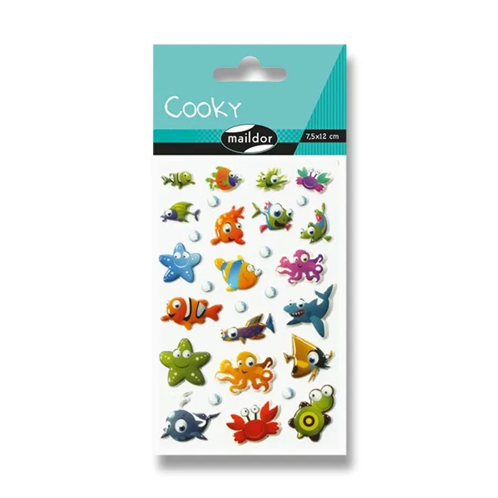 Główne zdjęcie produktu Samolepky Maildor 3D Cooky Mořský svět