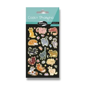 Naklejki Maildor 3D Cooky Phospho Cats